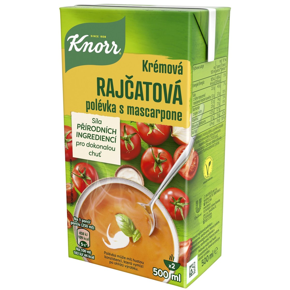 Knorr Hotová krémová rajčatová polévka s mascarpone