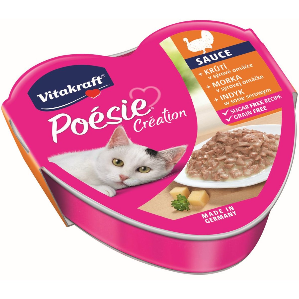 Vitakraft Poésie Création Kompletní krmivo pro kočky s krůtím a sýrem
