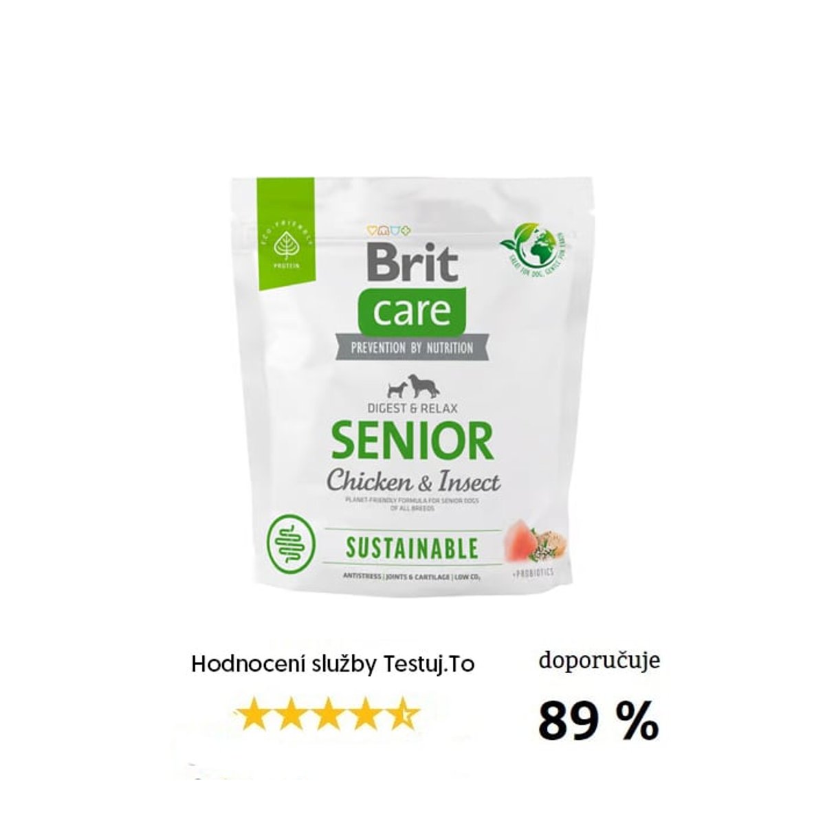 Brit Care Sustainable Senior Chicken & Insect pro psy