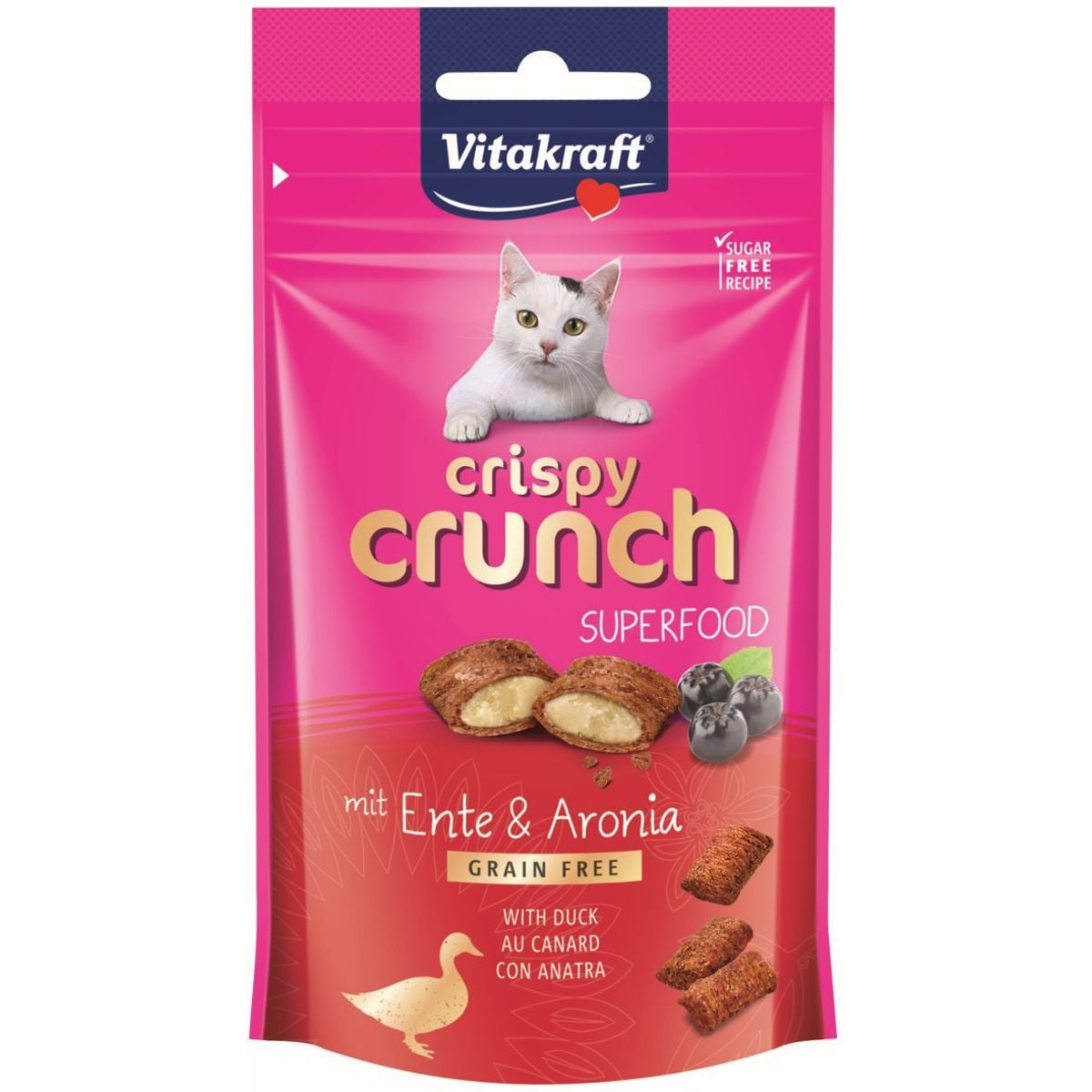 Vitakraft Crispy Crunch Pamlsek pro kočky s kachním
