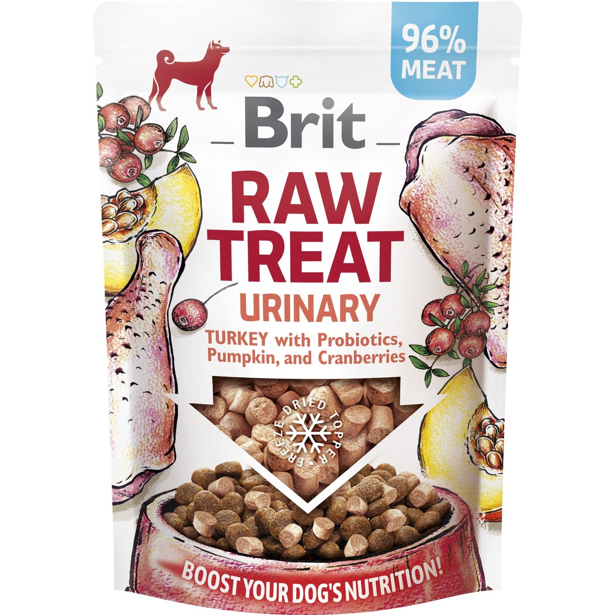Brit Raw Treat Urinary lyofilizovaný pamlsek pro psy