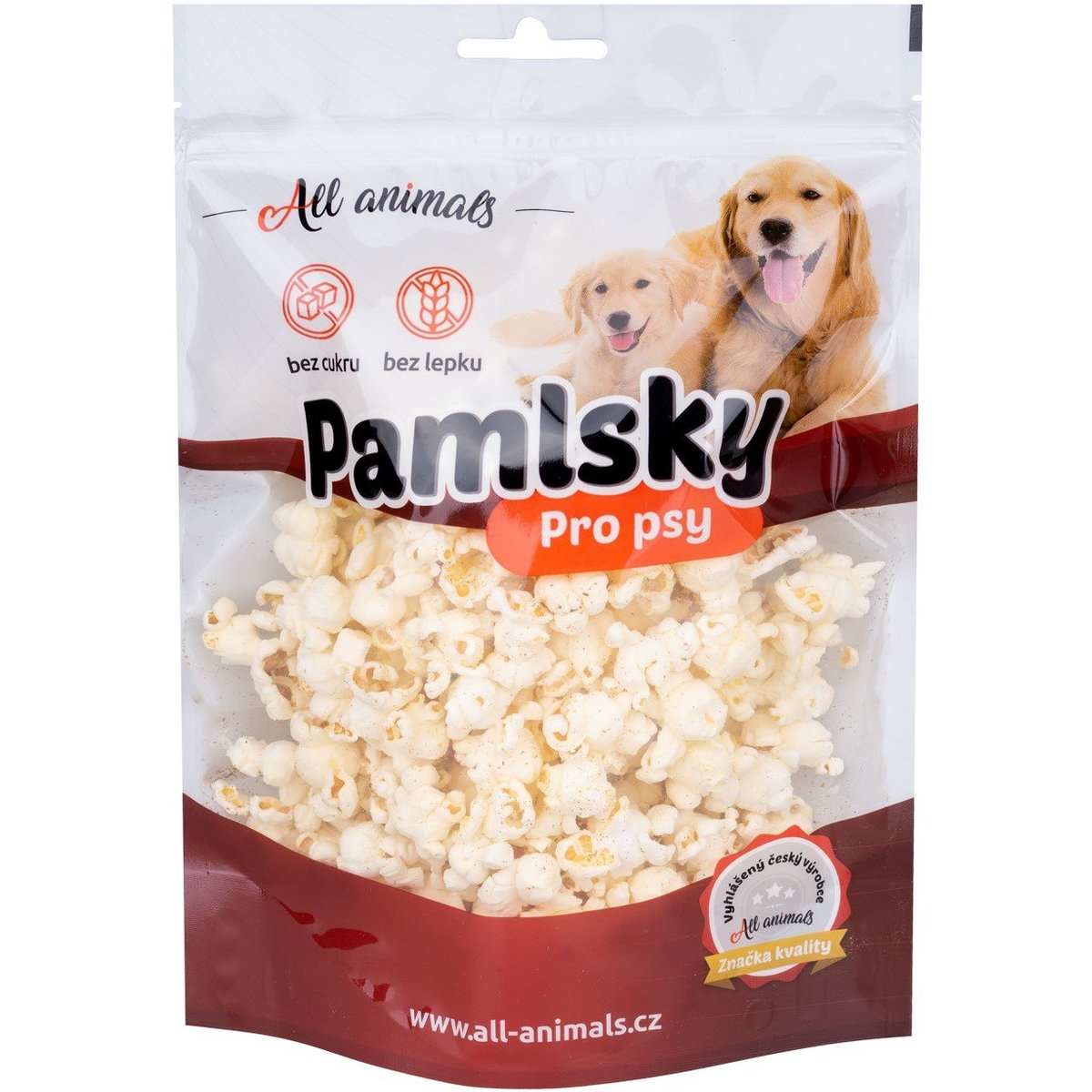 All Animals Popcorn s příchutí krevet pro psy