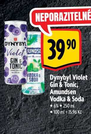  Dynybyl Violet Gin & Tonic, Amundsen Vodka & Soda 6% 250 ml  