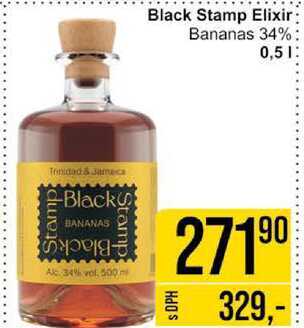 Black Stamp Elixir Bananas 34%, 0,5 l