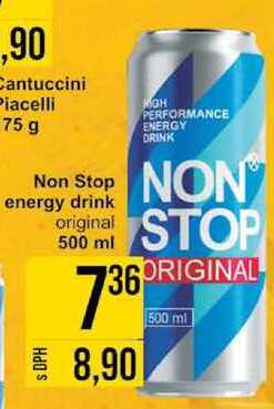 NON stop energy drink original, 500 ml