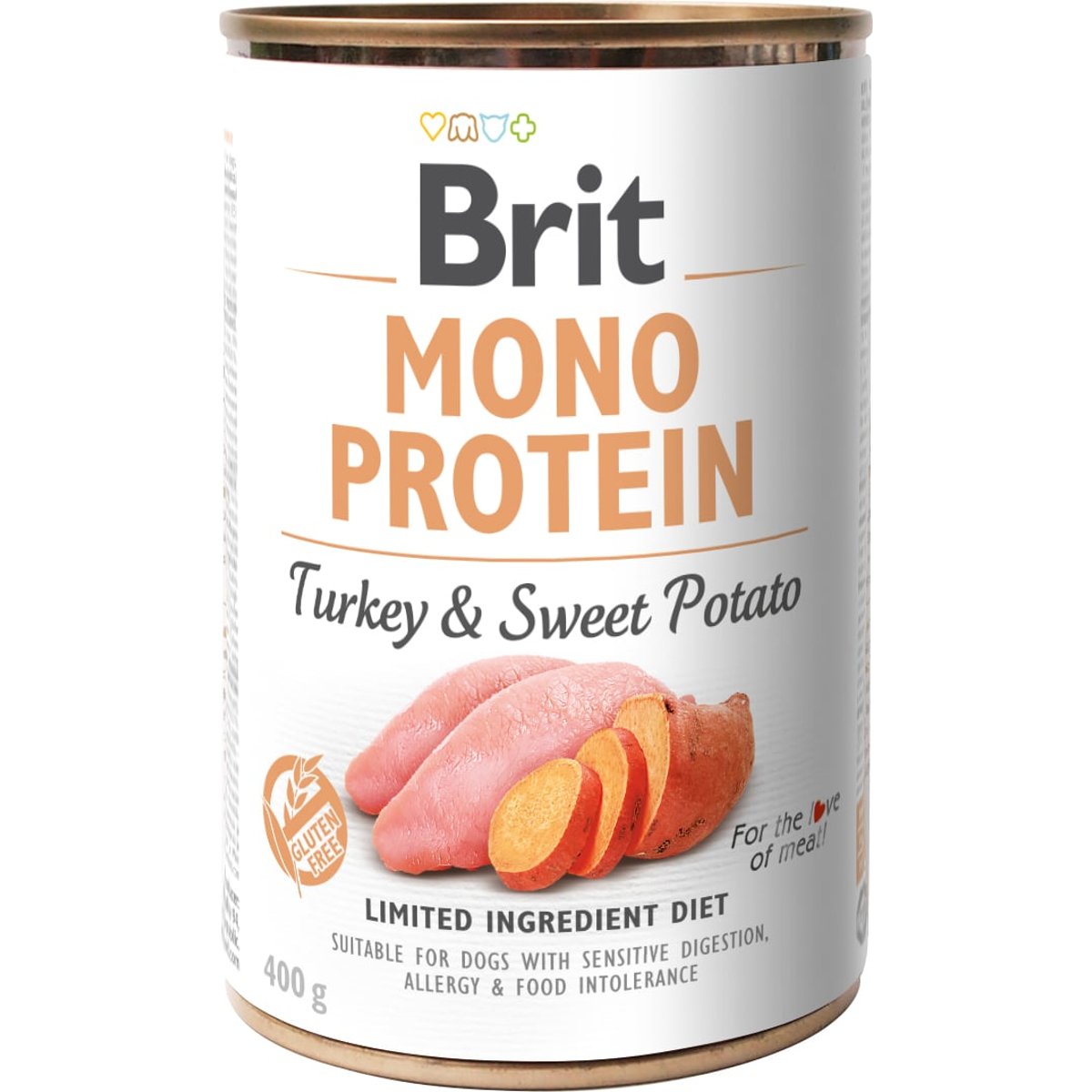 Brit Mono protein Konzerva pro psy – krocan se sladkým bramborem