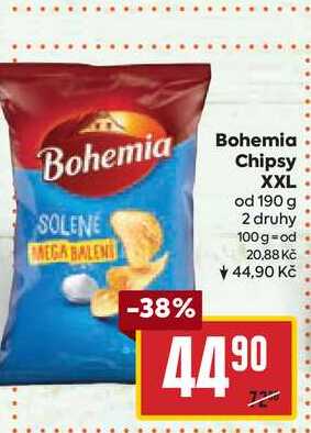 Bohemia Chipsy XXL od 190 g  