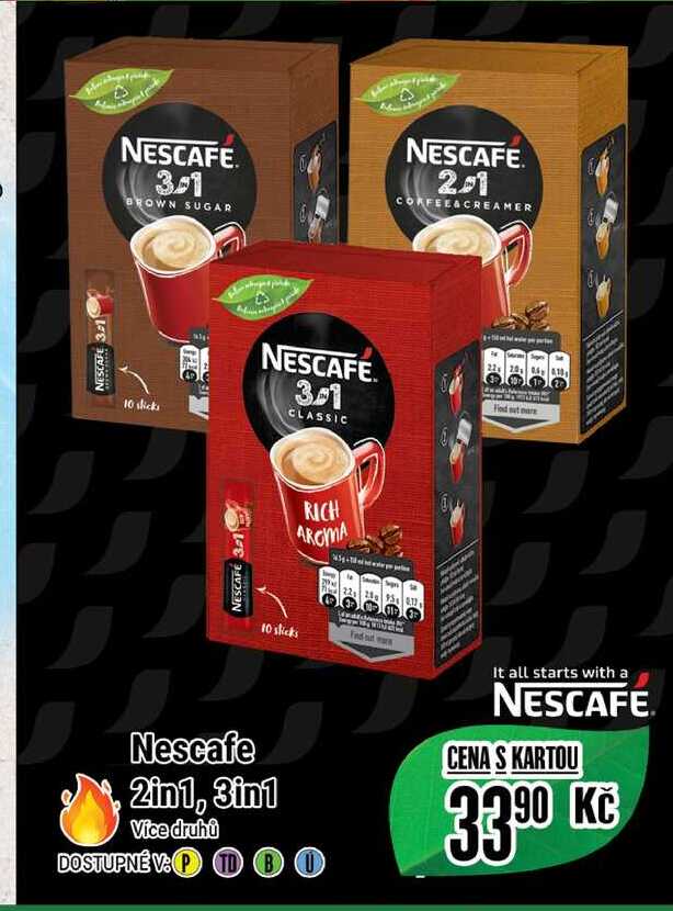 Nescafe 2in1, 3in1 