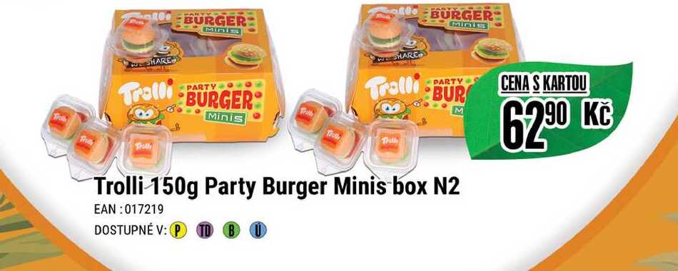 Trolli 150g Party Burger Minis box N2 