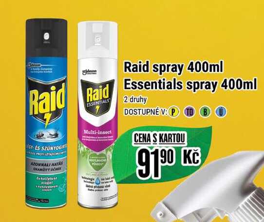 Raid spray 400ml Essentials spray 400ml  