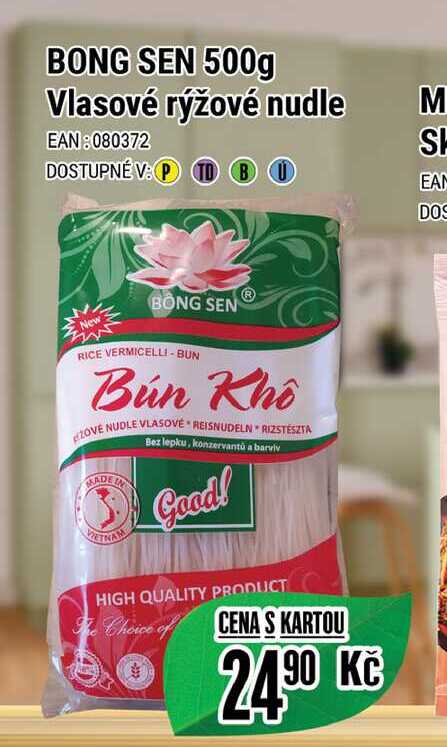 BONG SEN 500g Vlasové rýžové nudle  