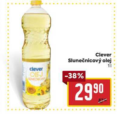 Clever Slunečnicový olej 1l