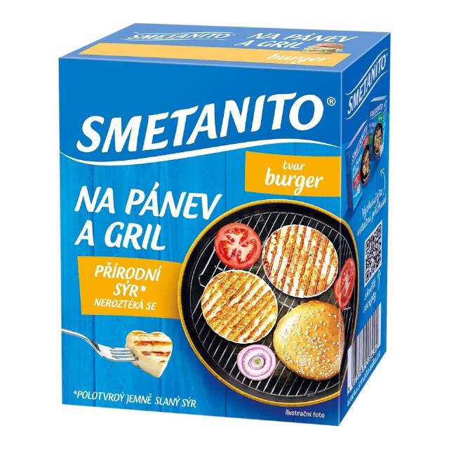 Smetanito na pánev a gril burger