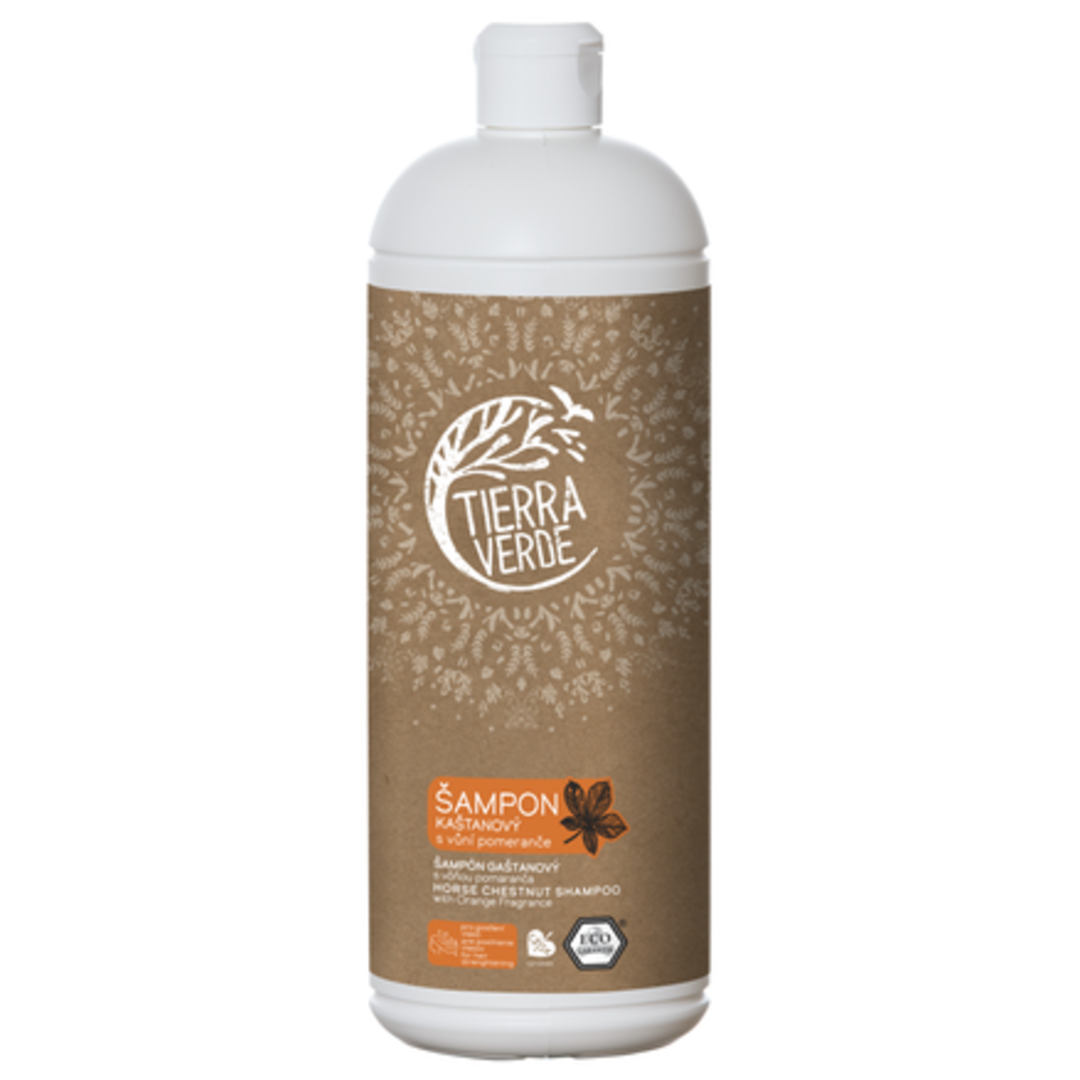 Tierra Verde Šampon kaštanový pro posílení vlasů s vůní pomeranče