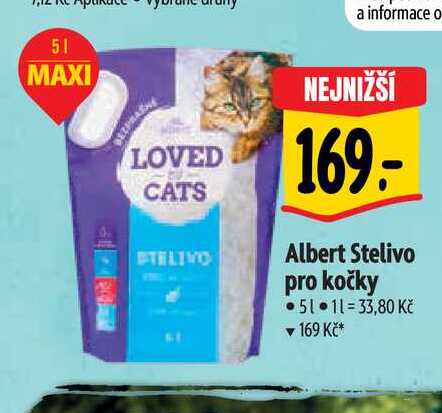  Albert Stelivo pro kočky 5 l