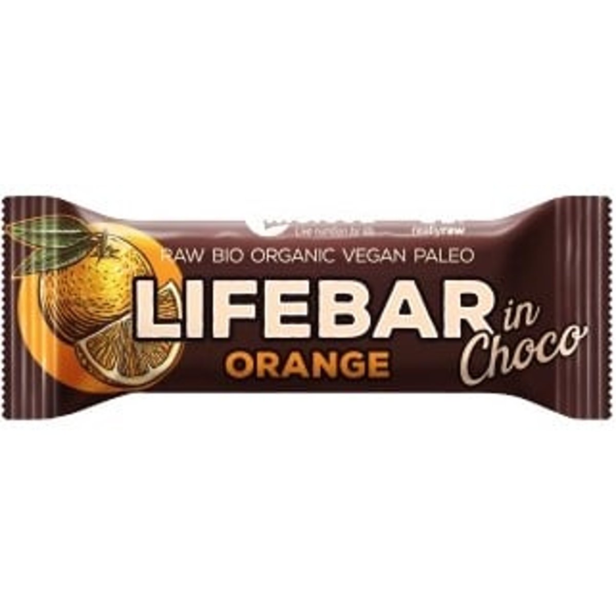 Lifefood Lifebar BIO Pomerančová tyčinka v čokoládě