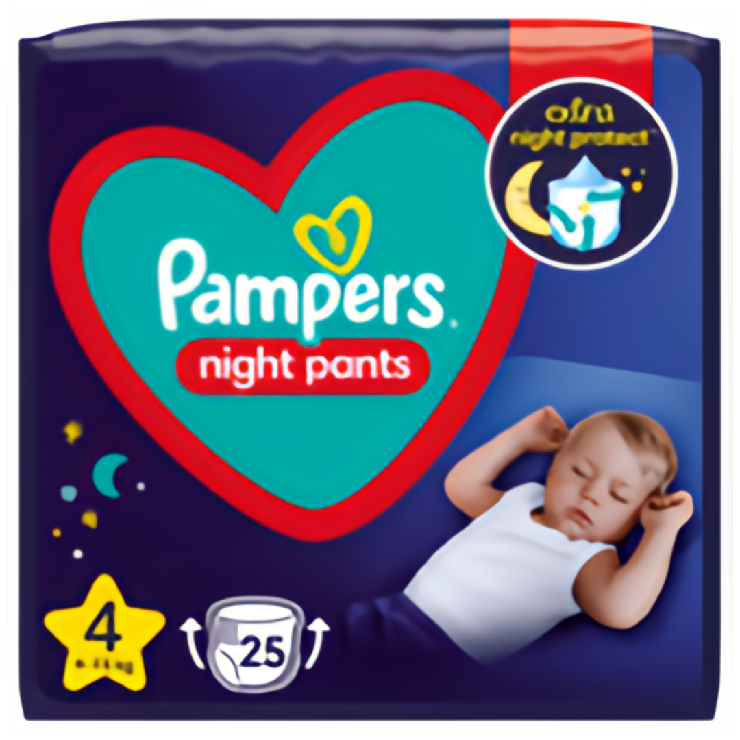 Pampers Night Pants Plenkové kalhotky vel. 4 (9-15 kg)