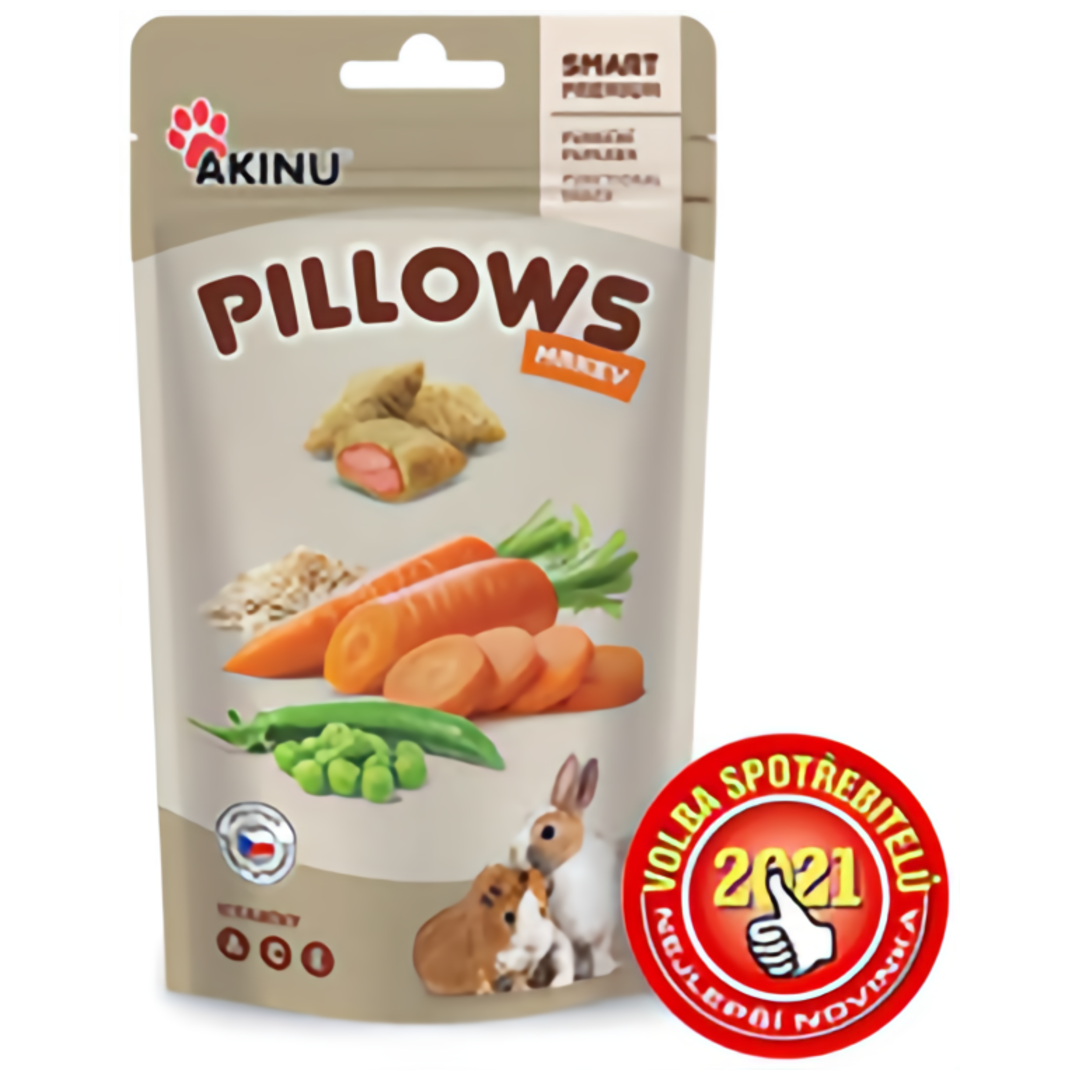 Akinu Pillows s mrkví pro hlodavce