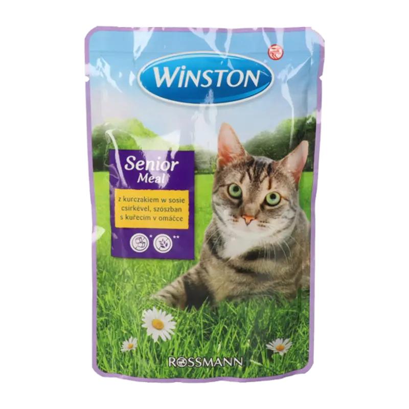 Winston Kapsička pro kočky s kuřecím v omáčce, 100 g