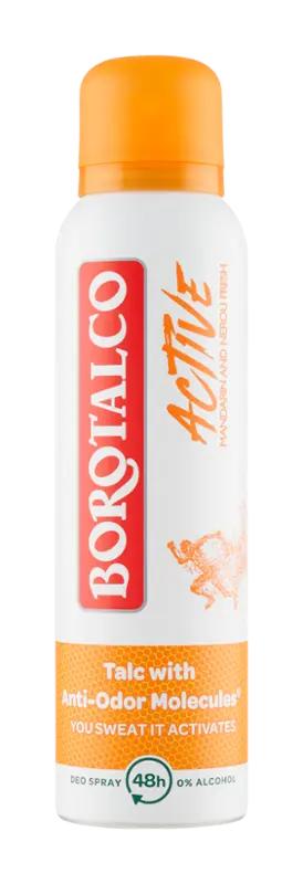 Borotalco Deodorant sprej pro ženy Active Mandarin and Neroli Fresh, 150 ml