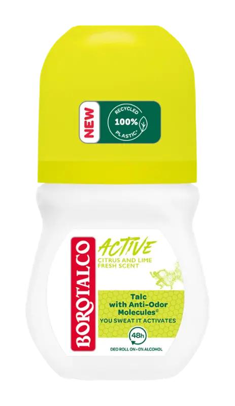 Borotalco Deodorant roll-on pro ženy Active Citrus and Lime Fresh, 50 ml