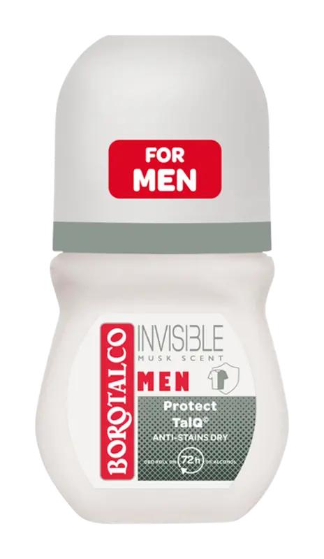 Borotalco Deodorant roll-on pro muže Invisible Musk Scent, 50 ml