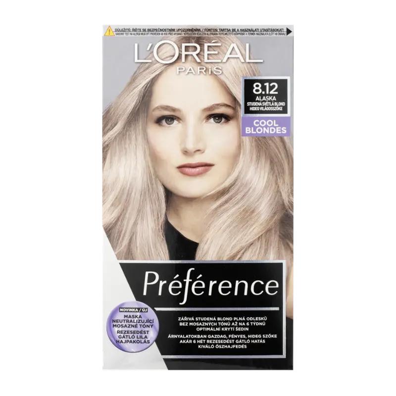 L'Oréal Barva na vlasy Preference Cool Blond 8.12 Alaska, 1 ks