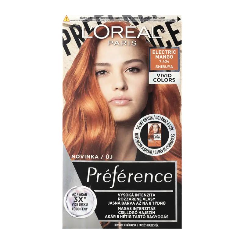 L'Oréal Barva na vlasy Préférence Vividis 7.434 elect mango, 1 ks