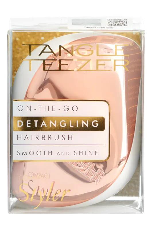 Tangle Teezer Kartáč na vlasy Compact Styler Rose Gold Cream, 1 ks