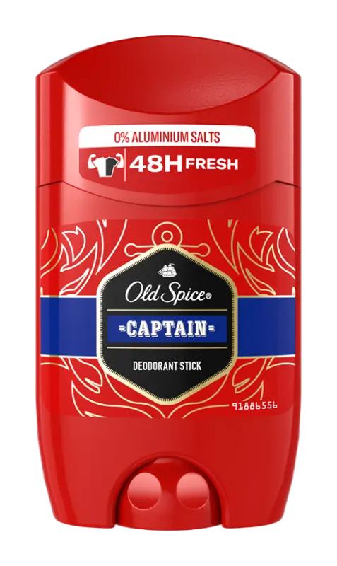 Old Spice Deodorant tuhý pro muže Captain, 50 ml
