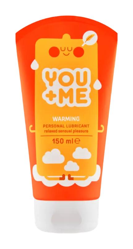 YOU & ME Lubrikační gel s hřejivým účinkem Warming, 150 ml