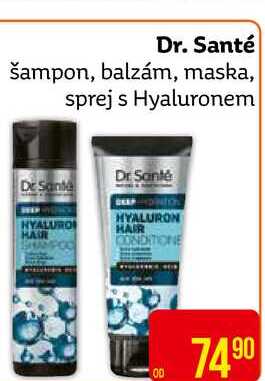 Dr. Santé šampon, balzám, maska, sprej s Hyaluronem 