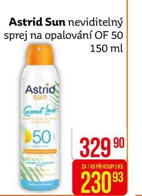 Astrid Sun neviditelný sprej na opalování OF 50 Astrid Sun 150 ml 