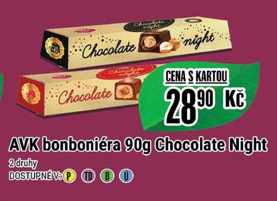 AVK bonboniéra 90g Chocolate Night 