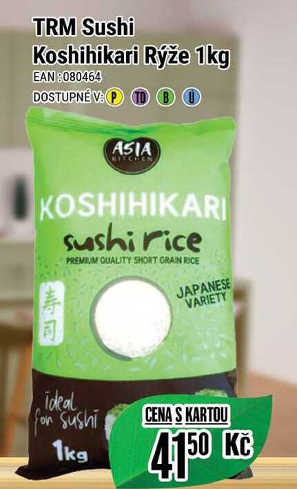 TRM Sushi Koshihikari Rýže 1kg 