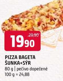 Pizza bageta šunka+sýr 80g