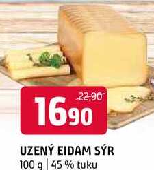 Sýr Eidam uzený 45% 100g