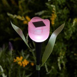 Solární lampa ve tvaru květu