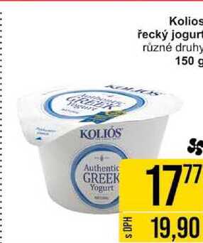 Kolios řecký jogur různé druhy 150 g 