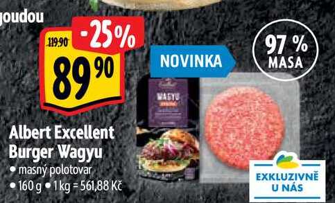  Albert Excellent Burger Wagyu 160 g