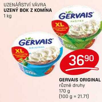 GERVAIS ORIGINAL různé druhy 170 g