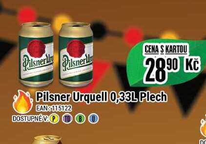 Pilsner Urquell 0,33L Plech 