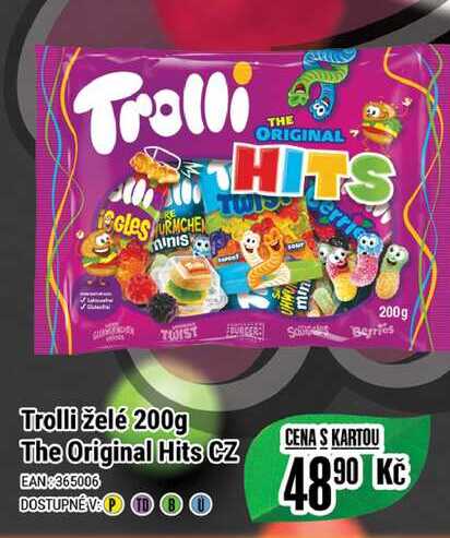 Trolli želé 200g The Original Hits CZ 