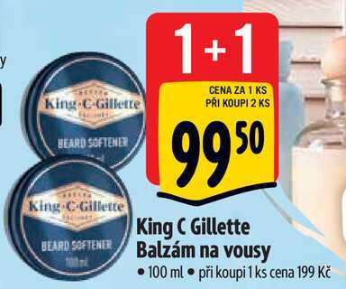 King C Gillette Balzám na vousy, 100 ml 