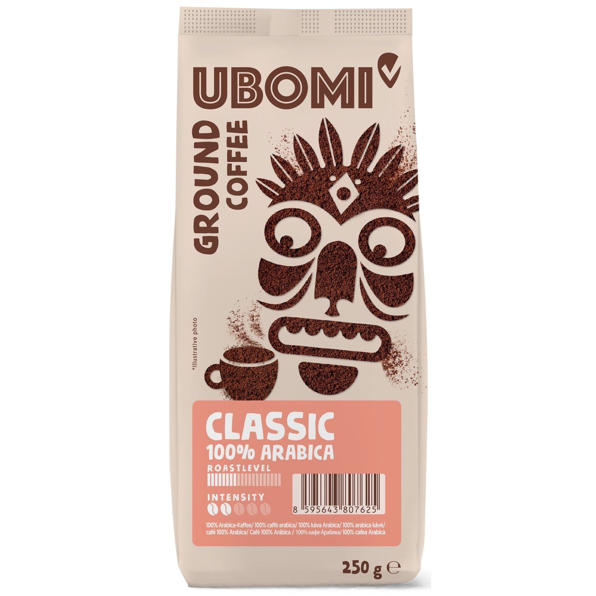 Ubomi Classic 100% Arabica RFA mletá káva