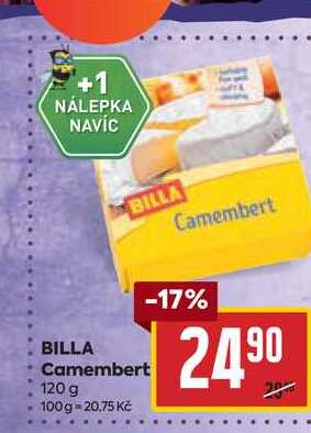 BILLA Camembert 120 g 