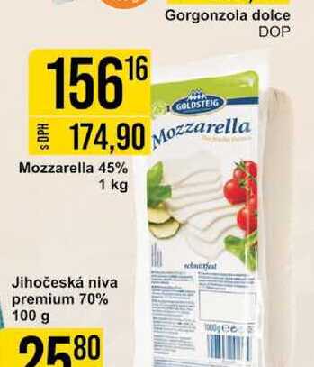 Mozzarella 45% 1 kg 