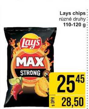 Lays chips různé druhy 110-120 g