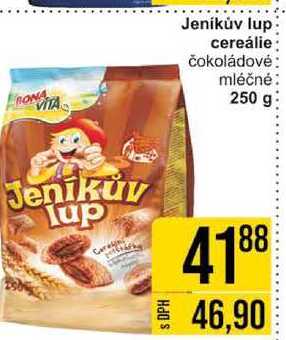 Jeníkův lup cereálie čokoládové mléčné 250 g
