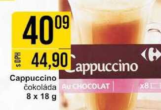 Cappuccino čokoláda 8 x 18 g 